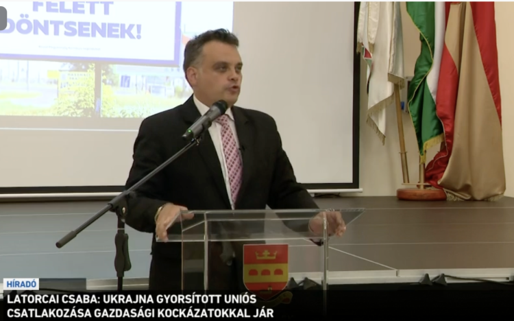 Latorcai Csaba: a Brüsszelt vezető baloldali elit gazdasági lehetőséget lát Ukrajnában