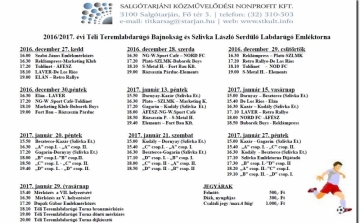 Téli Teremlabdarúgó Bajnokság - 2016/2017. Salgótarján
