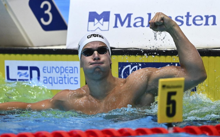 Szabó Szebasztián ezüstérmet szerzett a luxemburgi úszóviadal első napján.