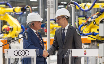 Tízéves termelési rekord dőlt meg tavaly az Audi győri gyárában.