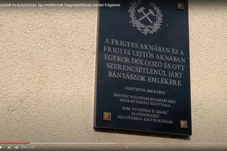 Így emlékeztek Zagyvapálfalván Gerber Frigyesre