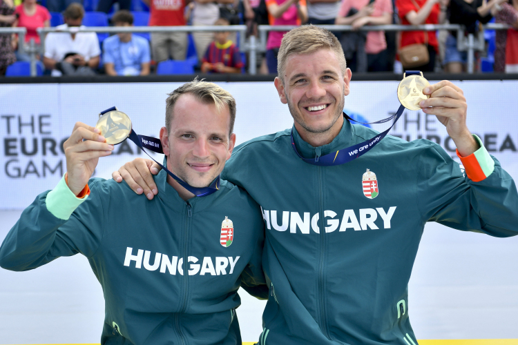 Európa Játékok - Aranyérmes a magyar férfi páros teqballban!