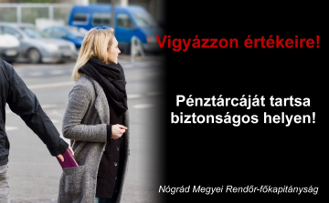 A Nógrád Megyei Rendőr-főkapitányság bűnmegelőzési tanácsokkal hívja fel a figyelmet a vagyonvédelemre