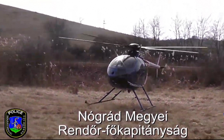 Helikoptert is bevetettek Nógrád megyében a szabálytalankodók ellen