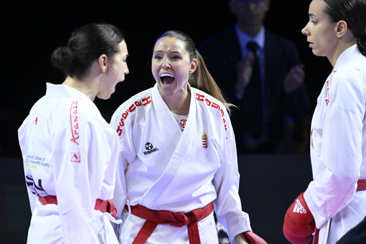 Karate-vb - Ötödik a női kumite csapat.