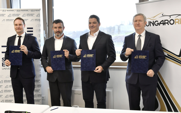 Együttműködési megállapodást írt alá a Széchenyi István Egyetem és a Hungaroring.