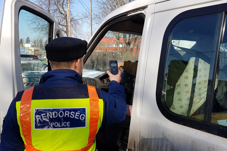 Ellenőrzés az ittas járművezetők kiszűrése érdekében