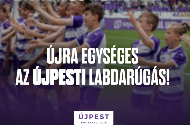 Egyesül az UTE és az Újpest FC labdarúgó-utánpótlása.