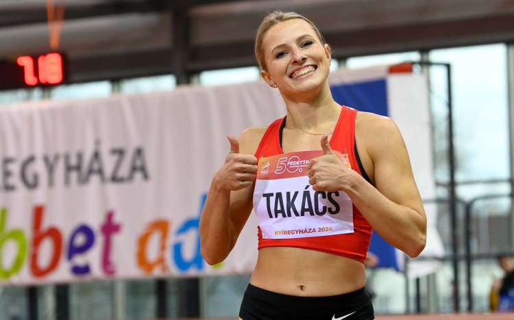 Takács Boglárka tovább javítaná az országos csúcsot 60 méteren .