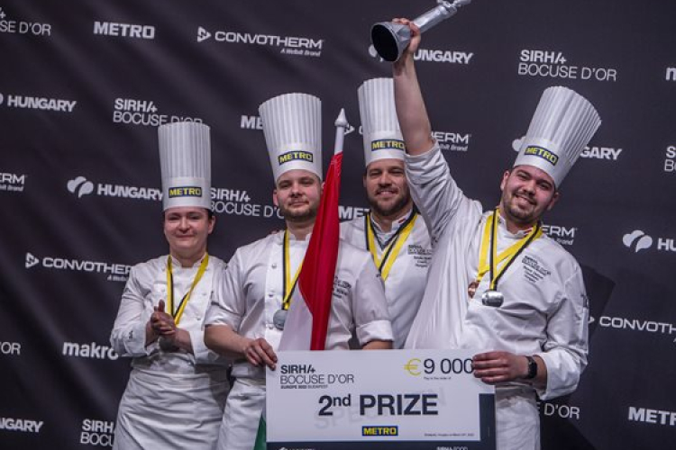 Második lett a magyar csapat a Bocuse D'Or budapesti kontinensdöntőjén