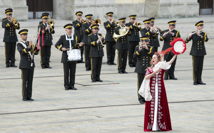 Gálaműsorral fejeződött be a debreceni katonazenekari fesztivál.