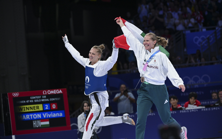 Párizs 2024 - A tekvondós Márton Viviana aranyérmes.