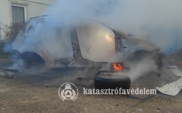  Kazánház és személyautó égett.
